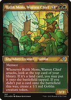 Rulik Mons, Warren Chief - Dominaria United - Textured Foil, Showcase