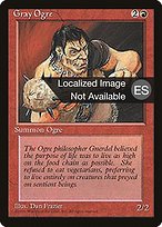 Ogro gris (Gray Ogre) - Fourth Edition Foreign Black Border