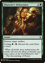 Dissenter's Deliverance - The List