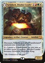 Grimlock, Dinobot Leader // Grimlock, Ferocious King - HasCon 2017 - Promo Foil