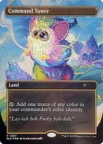 Command Tower - Secret Lair Drop - Confetti Foil, Borderless