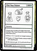 Pick Your Poison - Mystery Booster Playtest Cards 2019