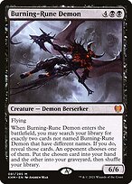 Burning-Rune Demon - Kaldheim