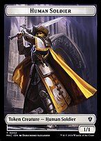 Human Soldier - Murders at Karlov Manor Commander Tokens