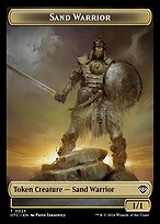 Sand Warrior - Outlaws of Thunder Junction Commander Tokens