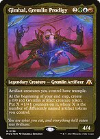 Gimbal, Gremlin Prodigy - March of the Machine Commander - Etched Foil