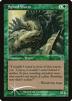 Spined Wurm - Seventh Edition - Promo Foil