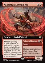 Naktamun Lorespinner // Wheel of Fortune - Secrets of Strixhaven Commander - Extended Art