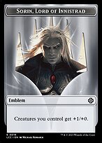 Sorin, Lord of Innistrad Emblem - The Lost Caverns of Ixalan Commander Tokens