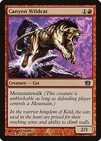 Canyon Wildcat - Eighth Edition - Promo Foil