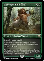 Stonehoof Chieftain - Commander Masters - Etched Foil