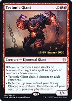 Tectonic Giant - Theros Beyond Death Promos - Promo Foil