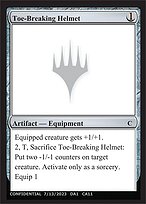 Toe-Breaking Helmet - Unknown Event