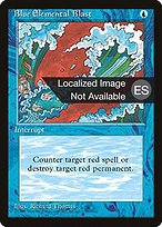 Blue Elemental Blast - Fourth Edition Foreign Black Border