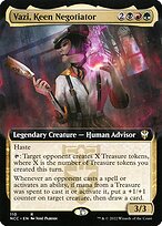 Vazi, Keen Negotiator - New Capenna Commander - Extended Art