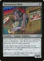 Discourtesy Clerk - Unfinity - Galaxy Foil