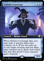 Sinister Concierge - New Capenna Commander - Extended Art