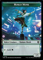 Human Monk - Wilds of Eldraine Commander Tokens