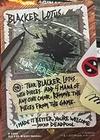 Blacker Lotus - Secret Lair Drop - Borderless
