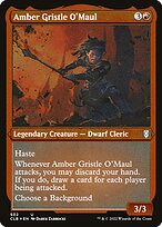 Amber Gristle O'Maul - Commander Legends: Battle for Baldur's Gate - Etched Foil